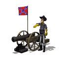 <Right click -> Save as> to download confederate_cannon_post_flag_waving_md_wht.gif!