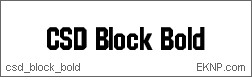 Click here to download CSD BLOCK BOLD...