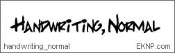 Click here to download HANDWRITING NORMAL...