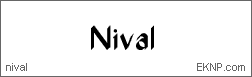 Click here to download NIVAL...